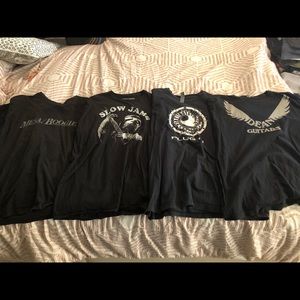 Set of music T shirts
